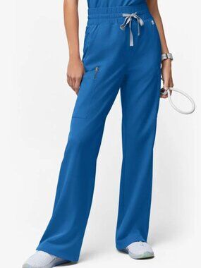 ReSurge High Waisted Wide Leg Scrub Pants (size XXS petite)